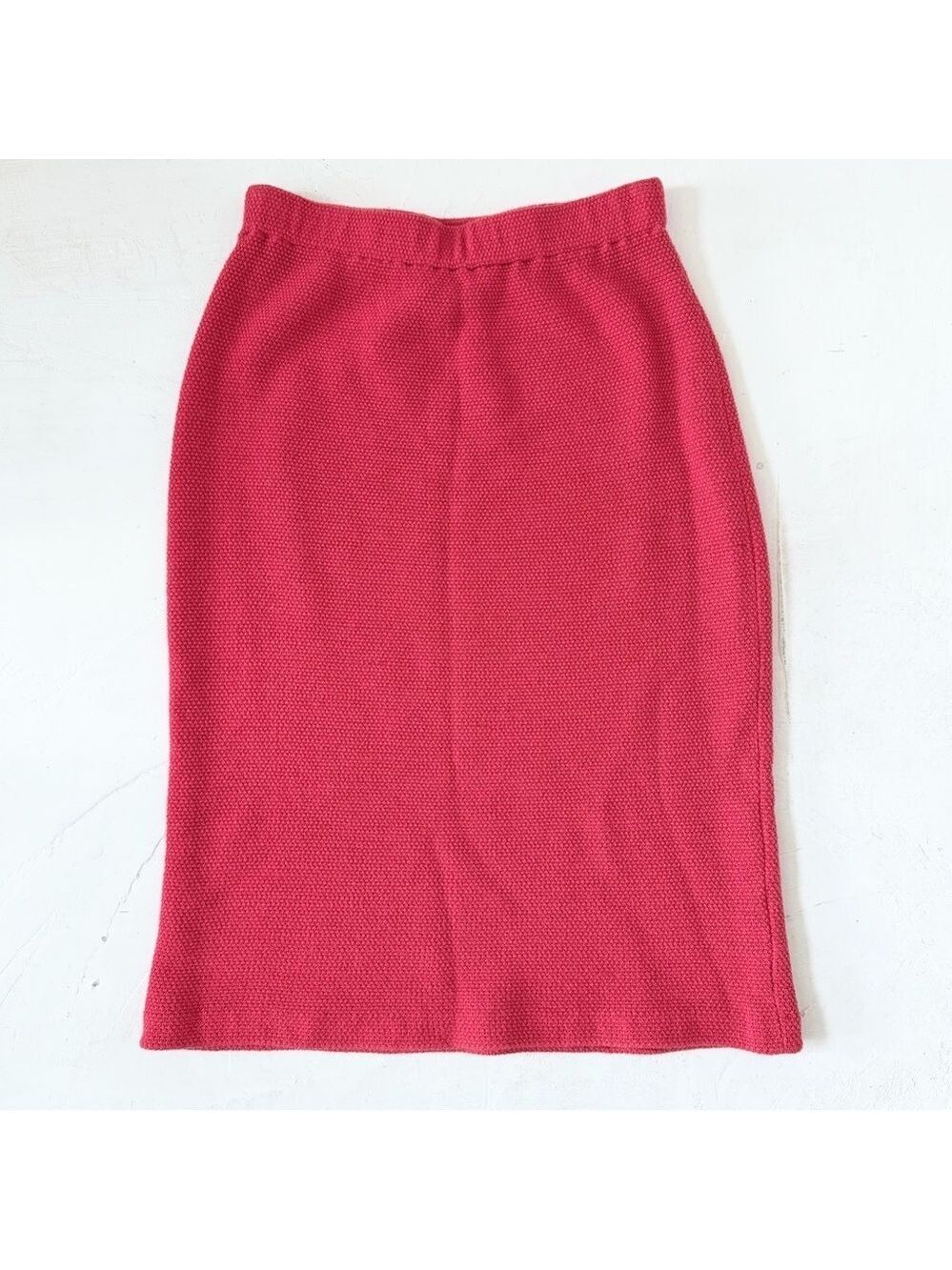ST JOHN Pink Knitted Skirt made in USA Size 2